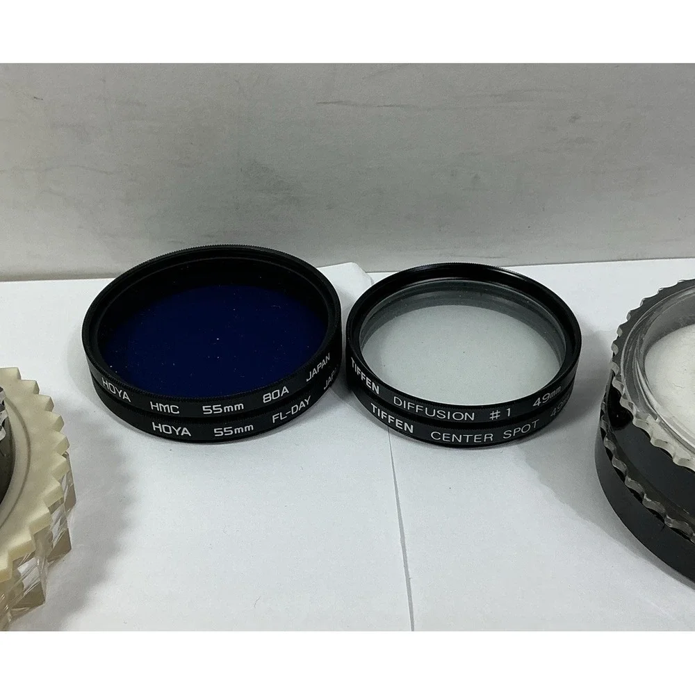 Hoya HMC 55mm 80A & 55mm FL-Day / Tiffen Diffusion #1 49mm & Center Spot 49mm